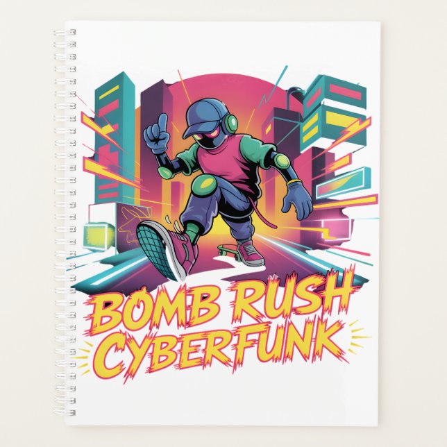 Agenda Bomb Rush Cyberfunk – Rebelião de Rua Neon (Frente)