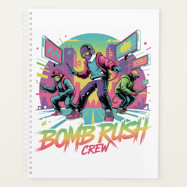 Agenda Bomb Rush Cyberfunk – Rebelião de Rua Neon (Frente)