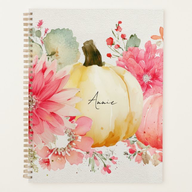 Agenda Bombas de outono e flores (Frente)