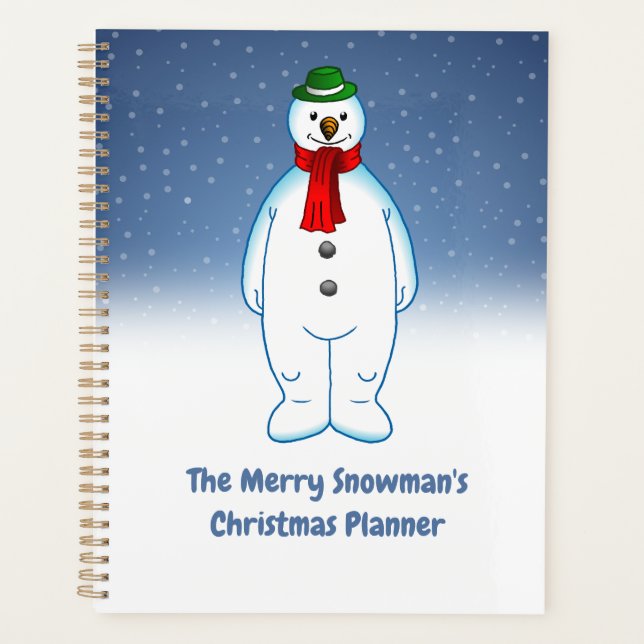 Agenda Boneco de Neve Fofo & Alegre (Frente)