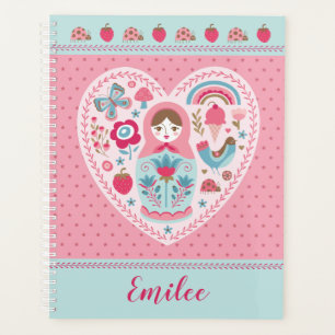 Agenda Bonita Matryoshka Rússia Rosa Rosa