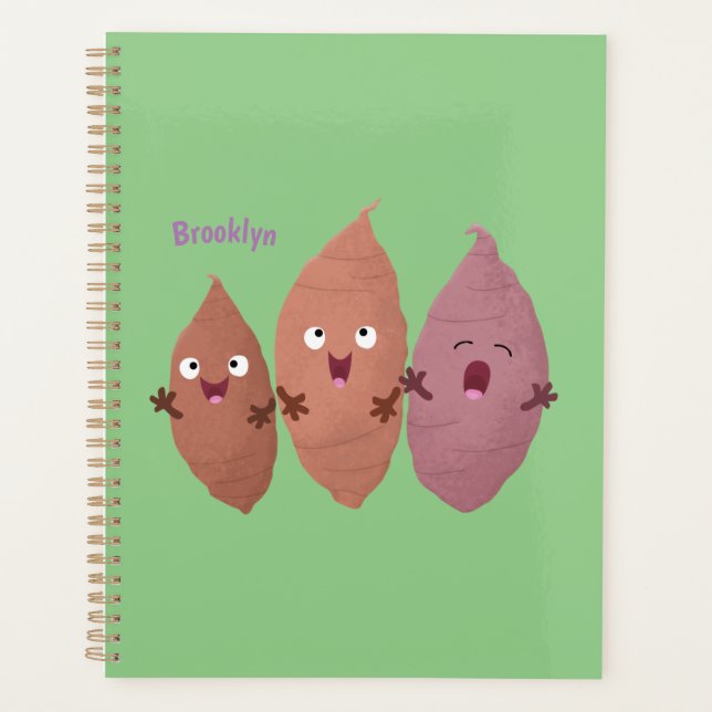Agenda Bonitinho cantando batata-doce legumes (Frente)