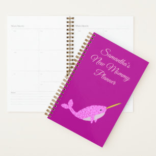 Agenda Bonito Bebê Rosa Narralda Nova Mãe Personalizada