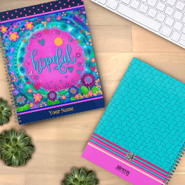 Agenda Bonito Família Floral Cheia Trabalho de arte de In