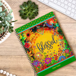 Agenda Bonito Floral Bênçãos Inspirivência Cheia