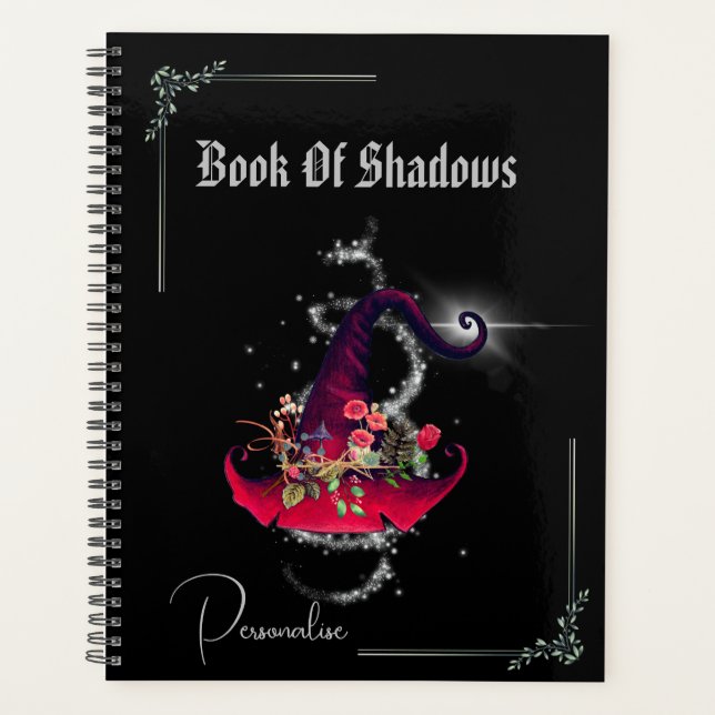 Agenda Bonito Livro das Sombras Testemunhas Vermelhas Diá (Frente)
