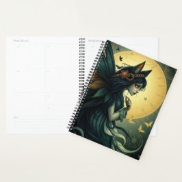 Agenda Bonito retrato de fada de gato