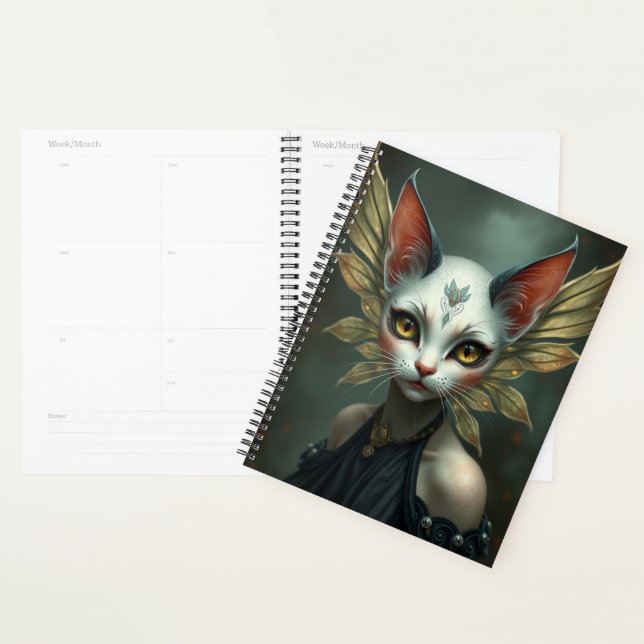 Agenda Bonito retrato de fada de gato (Exibição)