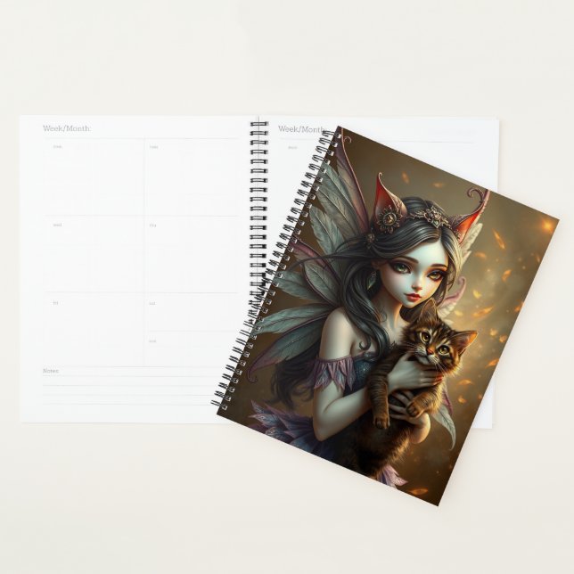 Agenda Bonito retrato de fada de gato (Exibição)
