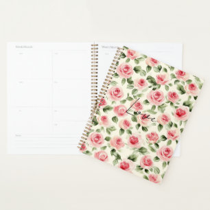 Agenda Bonito Rosas Rosa Floral