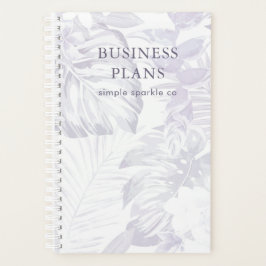 Agenda Bonito roxo e Impressão de folha branca