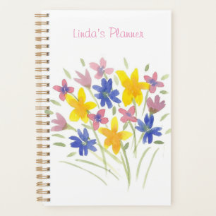 Agenda Bonito Watercolor Sweet Flower Planner