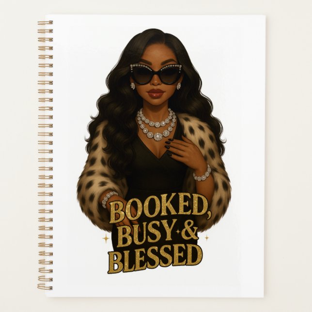 Agenda Booked, Busy & Blessed Planner (Frente)