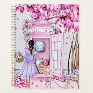 Agenda Booth Floral Rosa