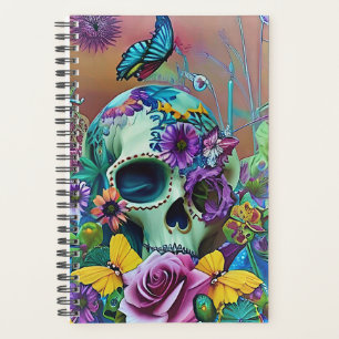 Agenda borboleta de açúcar floral colorida