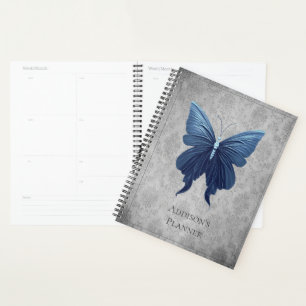 Agenda Borboleta-de-vidro azul