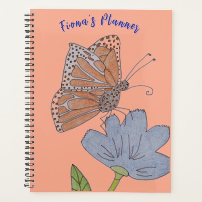 Agenda Borboleta e Flor 20XX de Fiona (Frente)