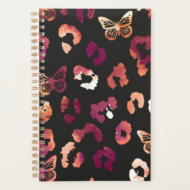 Agenda Borboleta-leopardo-negra (Frente)