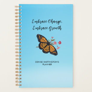 Agenda Borboleta Monarca Vintage Inspirational Personal