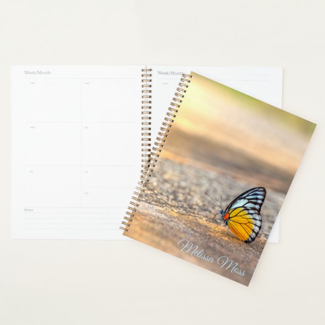 Agenda Borboleta na praia *Personalize* (Exibição)