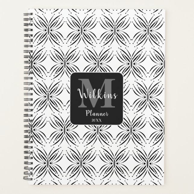 Agenda Borboleta Negra-Design Negra-Densidade Personaliza (Frente)