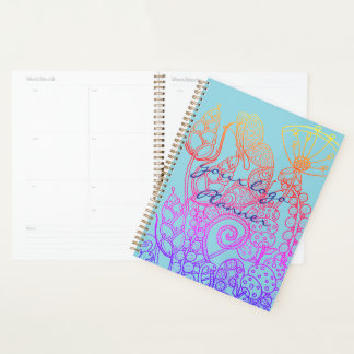 Agenda Borboleta Turquoise Fantasy