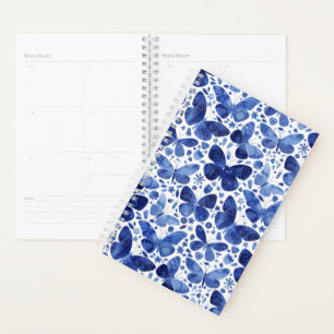 Agenda Borboletas Aquarela Azul