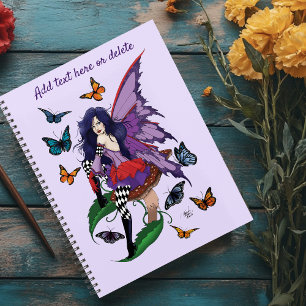 Agenda Borboletas de Cogumelo de Leite Roxo