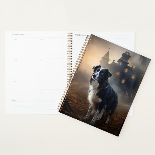 Agenda Border Collie Halloween Assustador (Exibição)