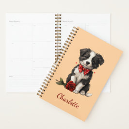 Agenda Border Collie Personalizado com Nome Personalizado