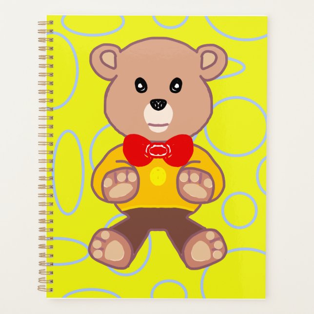 Agenda Bordo Amarelo de Teddy (Frente)