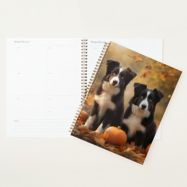 Agenda Bordo Collie Puppy Autumn Delight Pumpkin (Exibição)