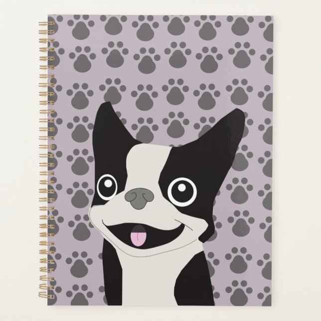 Agenda Boston Terrier, Purple lavender (Frente)