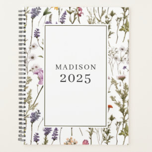 Agenda Botânica Floral Rustic Wildflower 2025