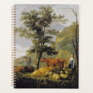 Agenda Bovinos perto de um rio Aelbert Cuyp