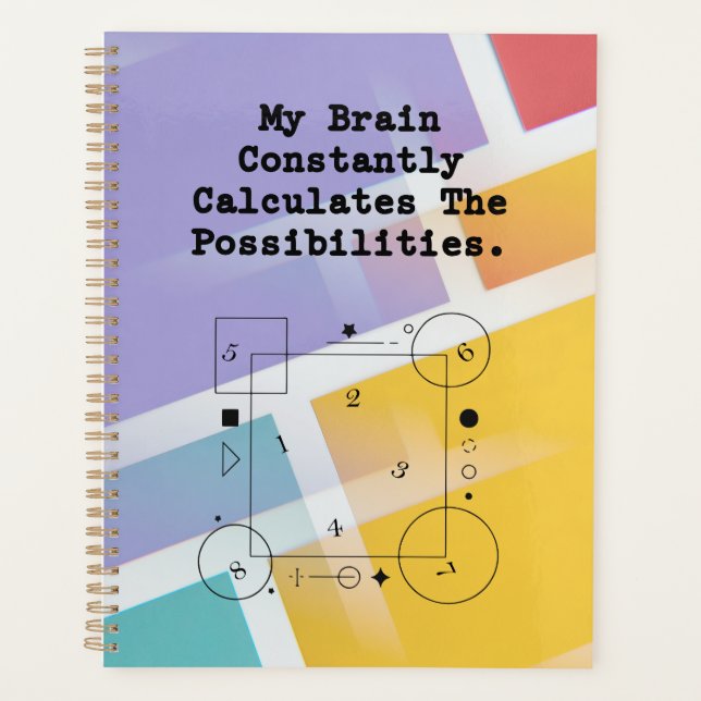 Agenda Brain Calculates Possibilities | Math Thinker (Frente)