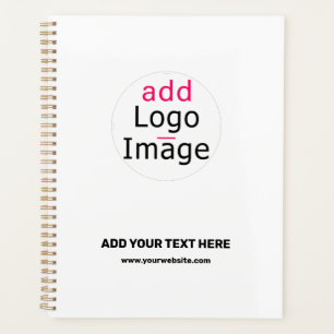 Agenda Branca de marca personalizada moderna profissional
