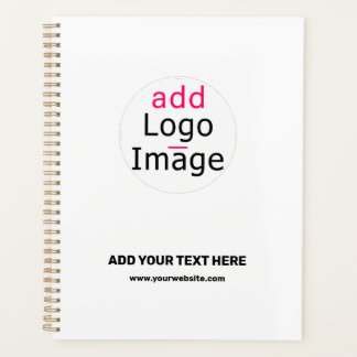 Agenda Branca de marca personalizada moderna profissional