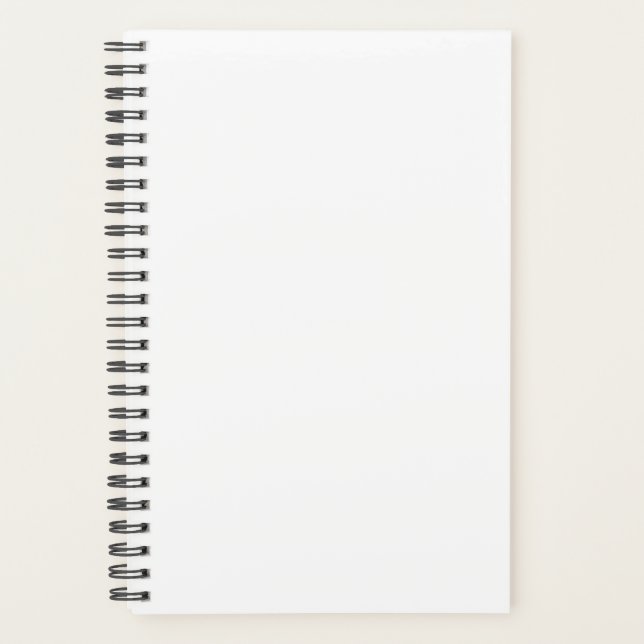 Agenda Branco do Planner Branco Simples Branco (Frente)