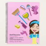 Agenda Branding de Cartoon Janitorial Puro Rosa<br><div class="desc">Branding de Cartoon Janitorial Puro Rosa</div>