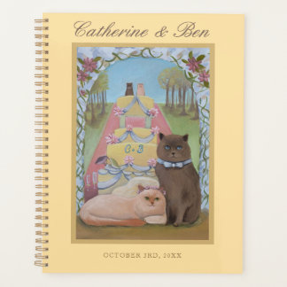 Agenda Bride and Groom Cats Personalized Wedding