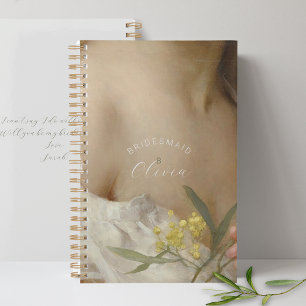 Agenda Bridesmaid Planner Romântico Vintage Personalizado