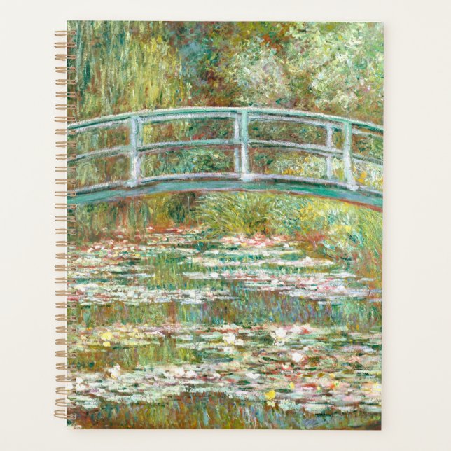 Agenda Bridge over a Pond of Water Lilies by Claude Monet (Frente)
