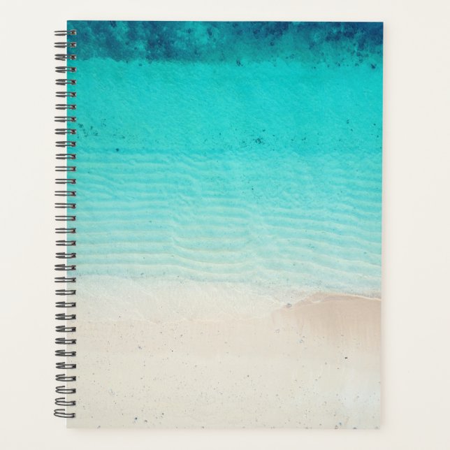 Agenda Bright Pure Blue Calm Ocean - Hora de Verão (Frente)