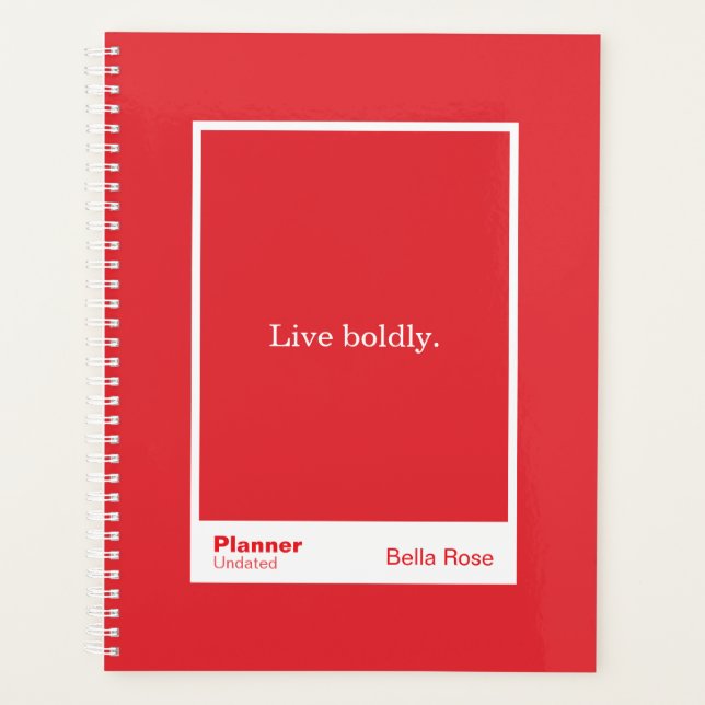 Agenda Bright Red Block Quote | Fully Customizable (Frente)
