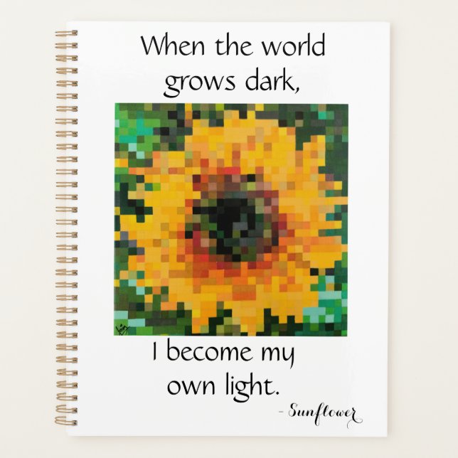 Agenda Bright sunflower design (Frente)