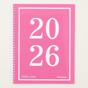 Agenda Brilho Rosa Grande Ano Grande