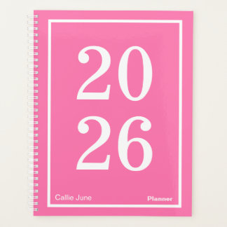 Agenda Brilho Rosa Grande Ano Grande