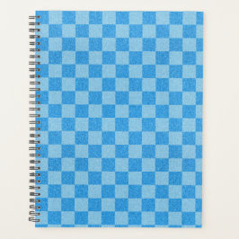 Agenda Brilho Xadrez Azul