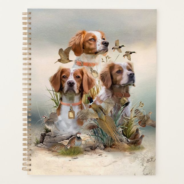 Agenda Brittany Spaniel, Paixão por Aves (Frente)